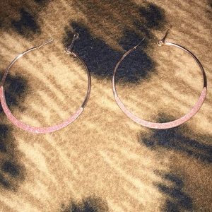 Gold and Pink Earrings